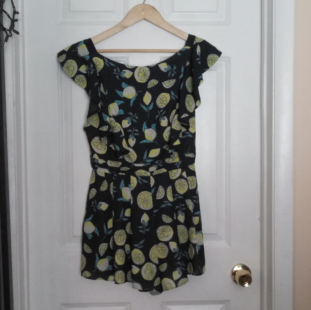 Fame & Partners The Vorsane Playsuit Romper Lemon Size 6 - Picture 5 of 15